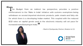 Rashmi Deshpande, Partner Khaitan & Co shares her views on budget2019  